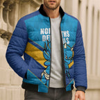 Norths Rugby Custom Bomber Puffer Jacket Go Devils Mascot Sporty Style - Aussie Hoodie