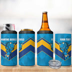 Norths Rugby Custom 4 in 1 Can Cooler Tumbler Go Devils Mascot Sporty Style - Aussie Hoodie