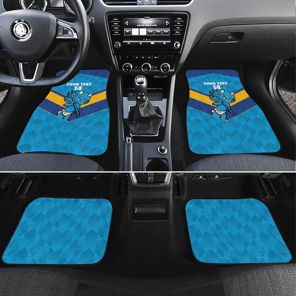 Norths Rugby Custom Car Mats Go Devils Mascot Sporty Style - Aussie Hoodie