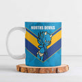 Norths Rugby Custom Ceramic Mug Go Devils Mascot Sporty Style - Aussie Hoodie