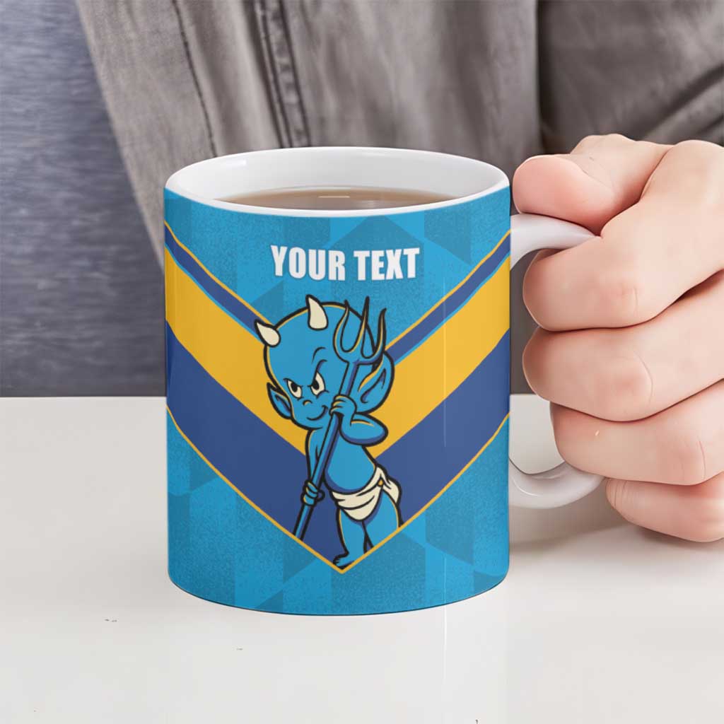 Norths Rugby Custom Ceramic Mug Go Devils Mascot Sporty Style - Aussie Hoodie