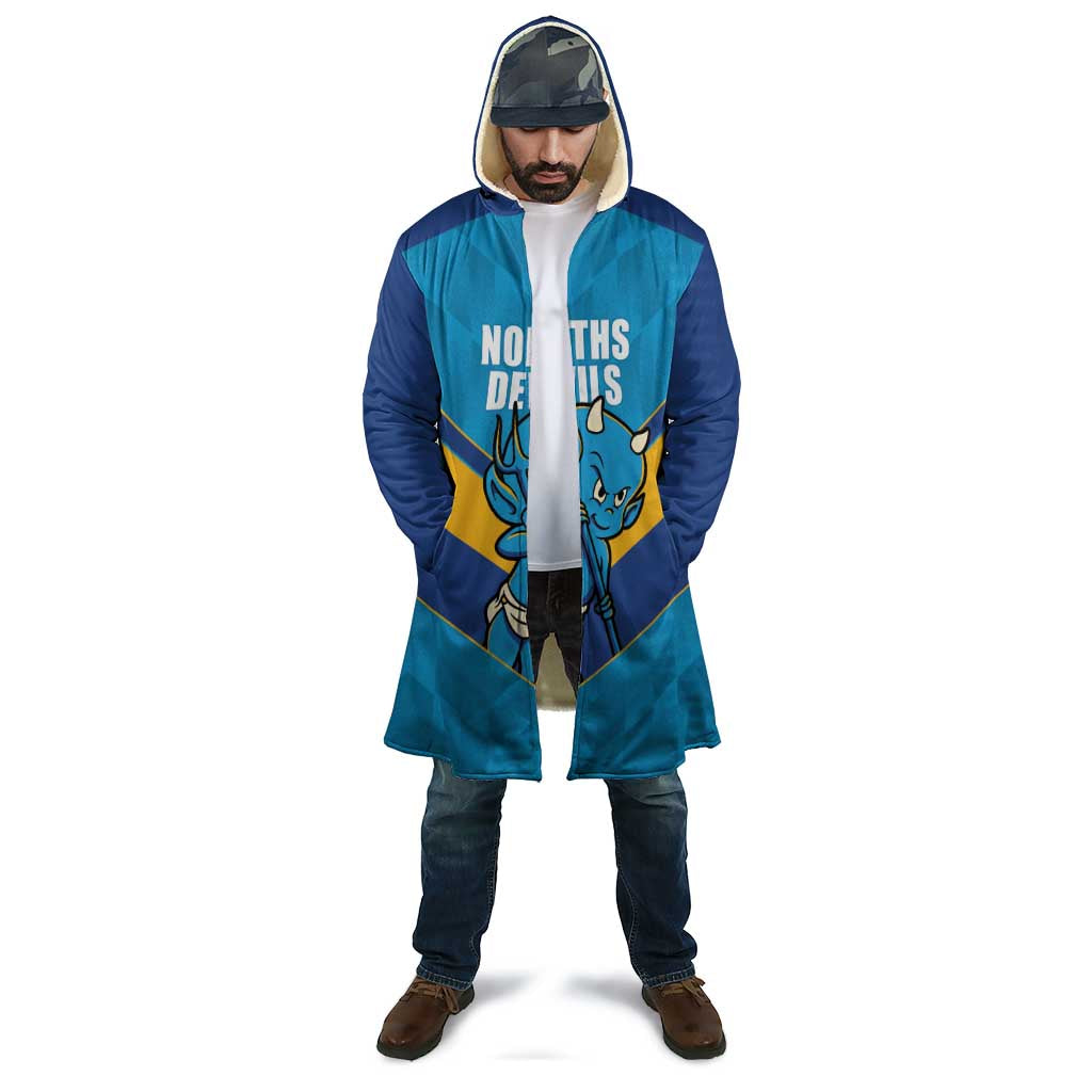 Norths Rugby Custom Cloak Go Devils Mascot Sporty Style - Aussie Hoodie