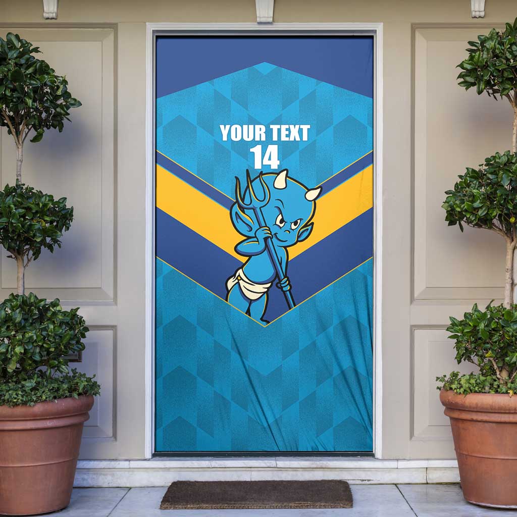 Norths Rugby Custom Door Cover Go Devils Mascot Sporty Style - Aussie Hoodie
