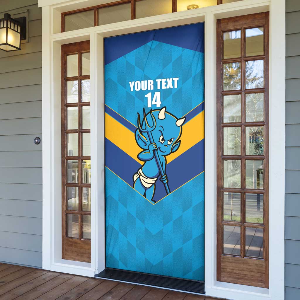 Norths Rugby Custom Door Cover Go Devils Mascot Sporty Style - Aussie Hoodie