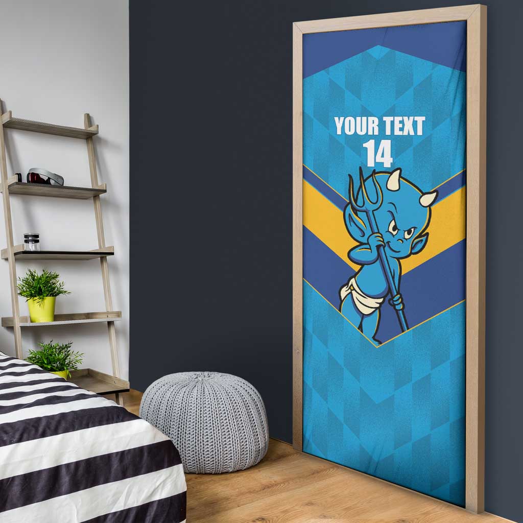 Norths Rugby Custom Door Cover Go Devils Mascot Sporty Style - Aussie Hoodie