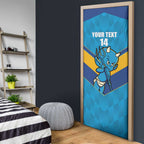 Norths Rugby Custom Door Cover Go Devils Mascot Sporty Style - Aussie Hoodie