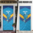 Norths Rugby Custom Door Cover Go Devils Mascot Sporty Style - Aussie Hoodie