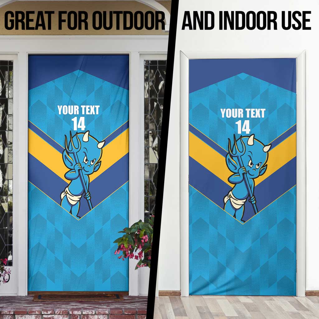 Norths Rugby Custom Door Cover Go Devils Mascot Sporty Style - Aussie Hoodie