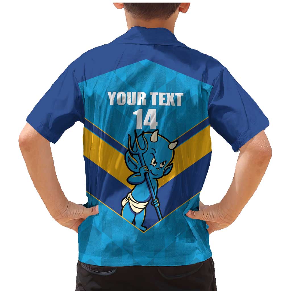 Norths Rugby Custom Family Matching Mermaid Dress and Hawaiian Shirt Go Devils Mascot Sporty Style - Aussie Hoodie