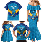 Norths Rugby Custom Family Matching Mermaid Dress and Hawaiian Shirt Go Devils Mascot Sporty Style - Aussie Hoodie