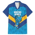 Norths Rugby Custom Family Matching Mermaid Dress and Hawaiian Shirt Go Devils Mascot Sporty Style - Aussie Hoodie