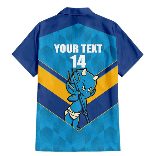 Norths Rugby Custom Family Matching Mermaid Dress and Hawaiian Shirt Go Devils Mascot Sporty Style - Aussie Hoodie