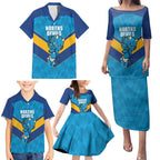 Norths Rugby Custom Family Matching Puletasi and Hawaiian Shirt Go Devils Mascot Sporty Style - Aussie Hoodie