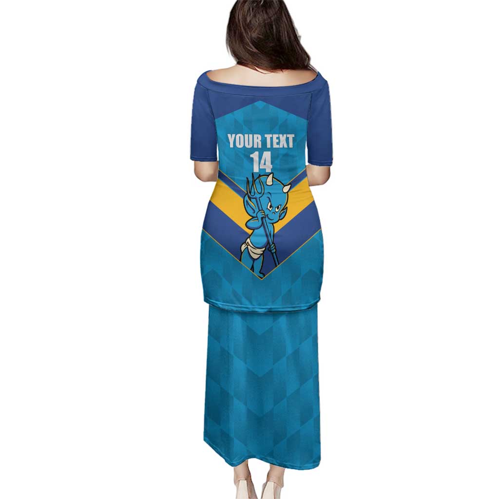Norths Rugby Custom Family Matching Puletasi and Hawaiian Shirt Go Devils Mascot Sporty Style - Aussie Hoodie
