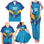 Norths Rugby Custom Family Matching Tank Maxi Dress and Hawaiian Shirt Go Devils Mascot Sporty Style - Aussie Hoodie