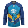 Norths Rugby Custom Hockey Jersey Go Devils Mascot Sporty Style - Aussie Hoodie