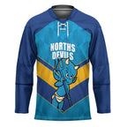 Norths Rugby Custom Hockey Jersey Go Devils Mascot Sporty Style - Aussie Hoodie