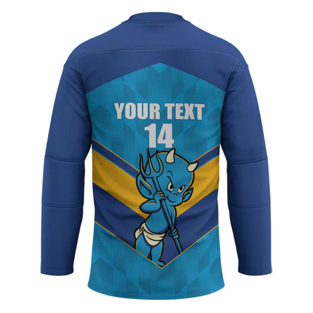 Norths Rugby Custom Hockey Jersey Go Devils Mascot Sporty Style - Aussie Hoodie