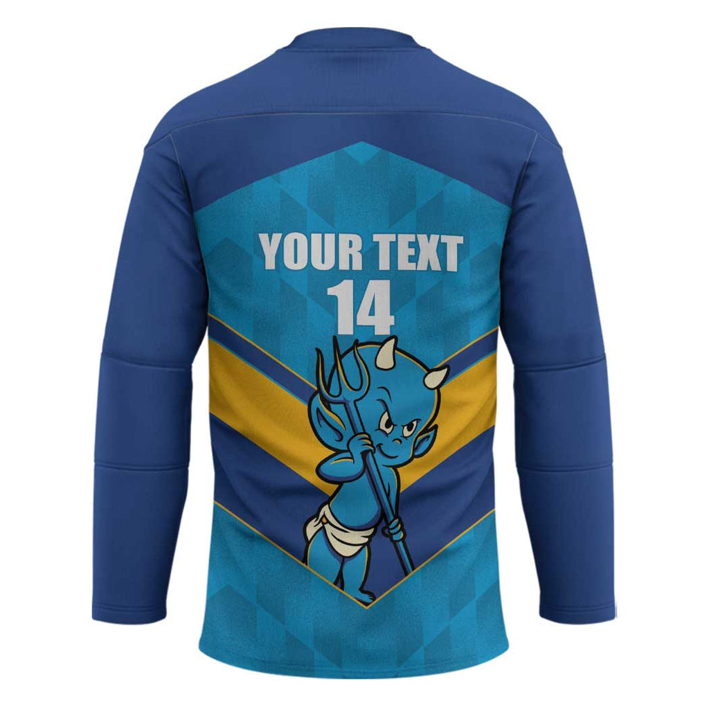 Norths Rugby Custom Hockey Jersey Go Devils Mascot Sporty Style - Aussie Hoodie