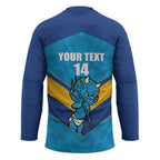 Norths Rugby Custom Hockey Jersey Go Devils Mascot Sporty Style - Aussie Hoodie