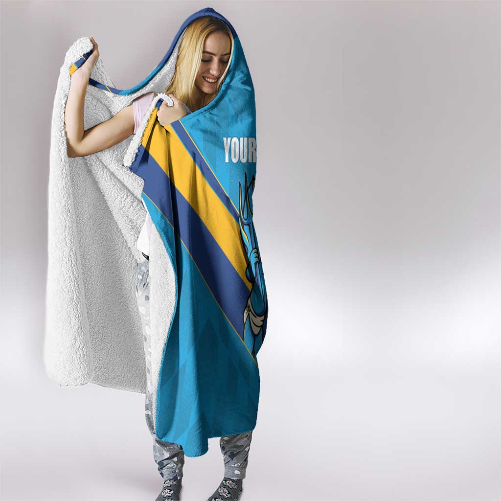 Norths Rugby Custom Hooded Blanket Go Devils Mascot Sporty Style - Aussie Hoodie
