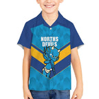 Norths Rugby Custom Kid Hawaiian Shirt Go Devils Mascot Sporty Style - Aussie Hoodie