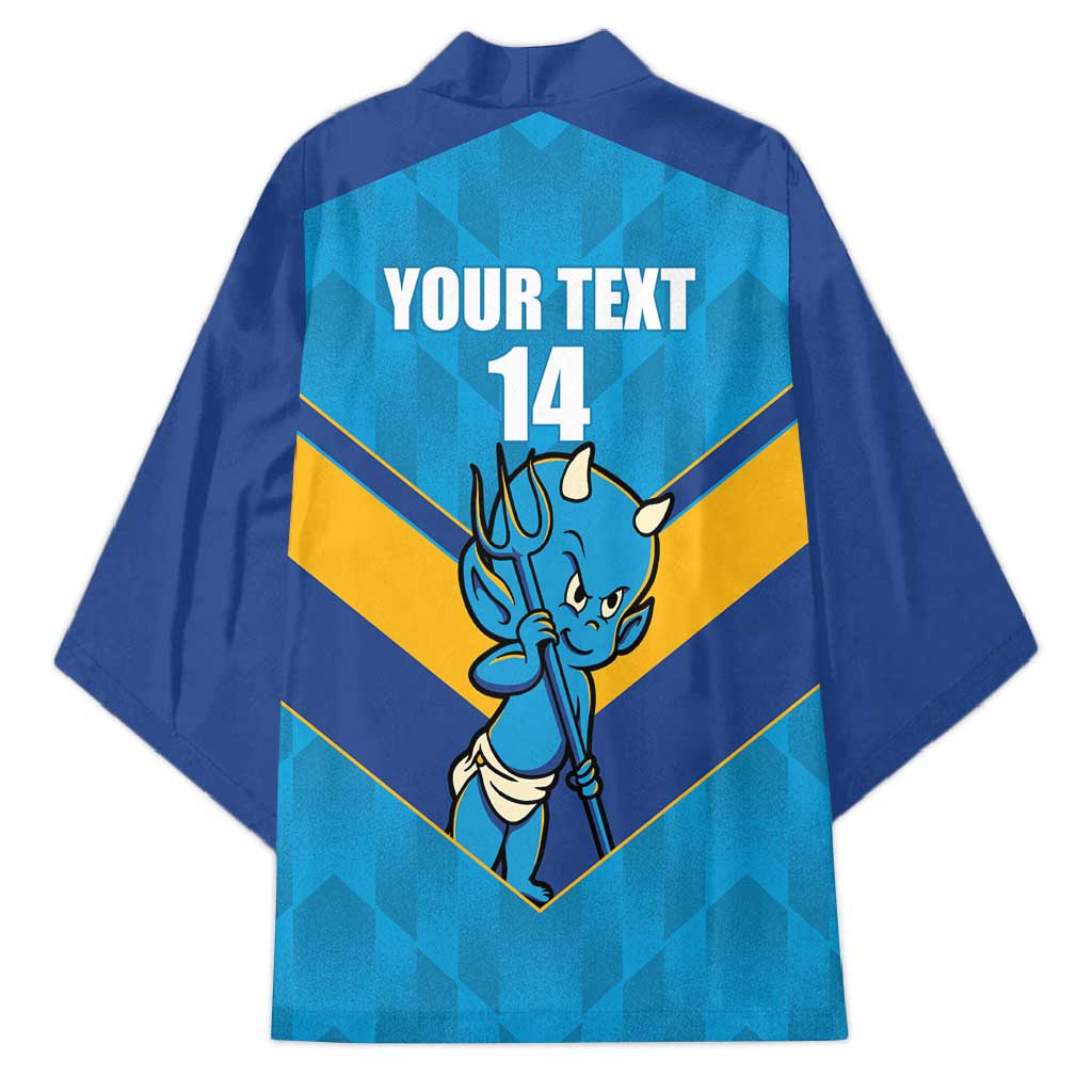 Norths Rugby Custom Kimono Go Devils Mascot Sporty Style - Aussie Hoodie