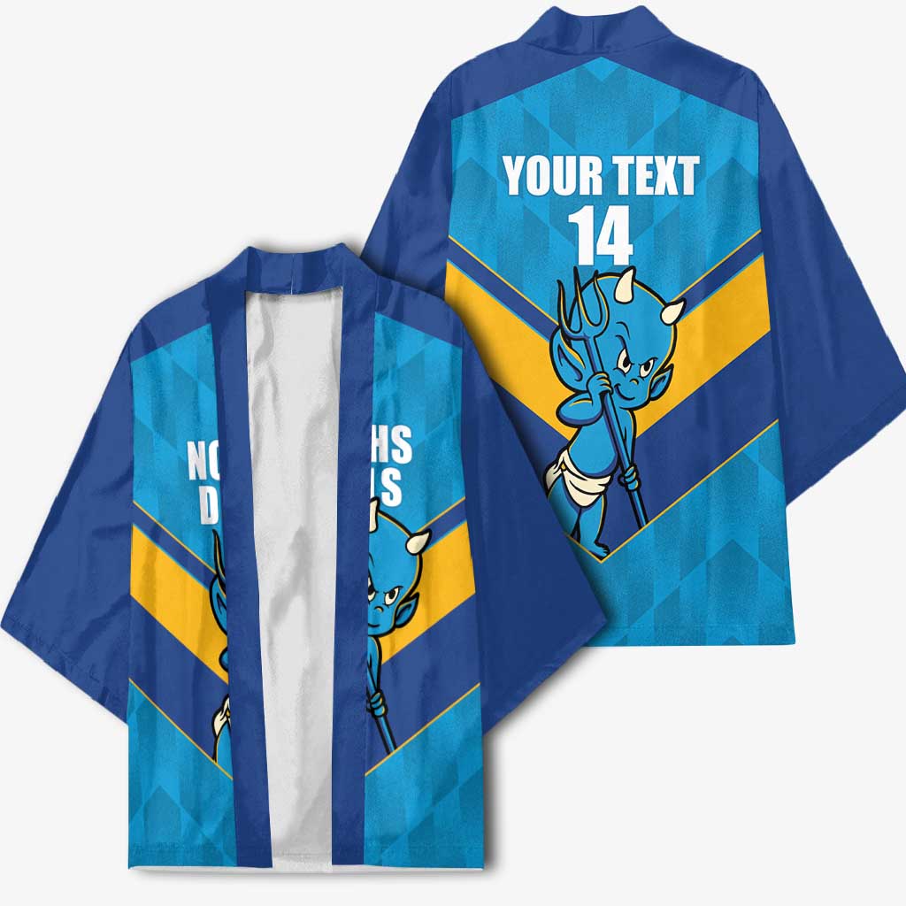 Norths Rugby Custom Kimono Go Devils Mascot Sporty Style - Aussie Hoodie