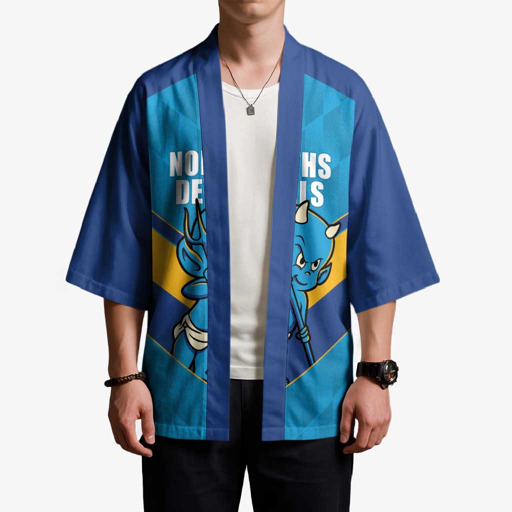 Norths Rugby Custom Kimono Go Devils Mascot Sporty Style - Aussie Hoodie