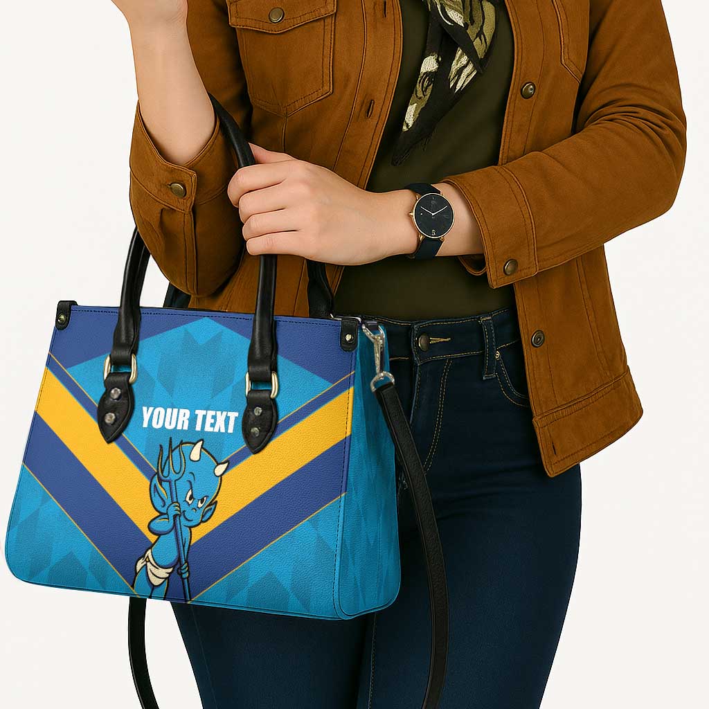 Norths Rugby Custom Leather Bag Go Devils Mascot Sporty Style - Aussie Hoodie
