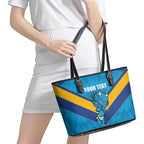 Norths Rugby Custom Leather Tote Bag Go Devils Mascot Sporty Style - Aussie Hoodie