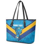 Norths Rugby Custom Leather Tote Bag Go Devils Mascot Sporty Style - Aussie Hoodie