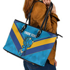 Norths Rugby Custom Leather Tote Bag Go Devils Mascot Sporty Style - Aussie Hoodie