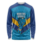 Norths Rugby Custom Long Sleeve Shirt Go Devils Mascot Sporty Style - Aussie Hoodie
