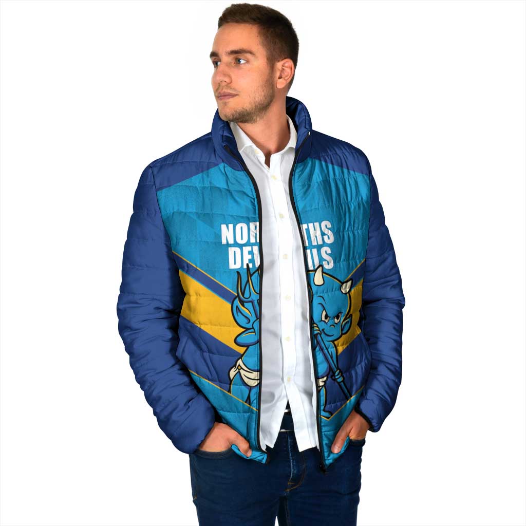 Norths Rugby Custom Padded Jacket Go Devils Mascot Sporty Style - Aussie Hoodie