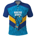 Norths Rugby Custom Polo Shirt Go Devils Mascot Sporty Style - Aussie Hoodie