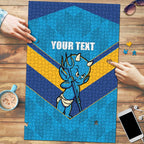 Norths Rugby Custom Puzzle Go Devils Mascot Sporty Style - Aussie Hoodie