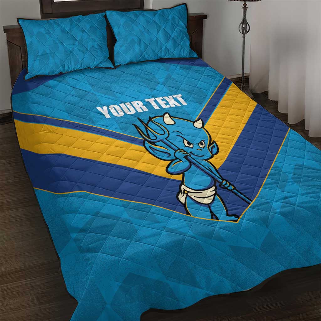 Norths Rugby Custom Quilt Bed Set Go Devils Mascot Sporty Style - Aussie Hoodie