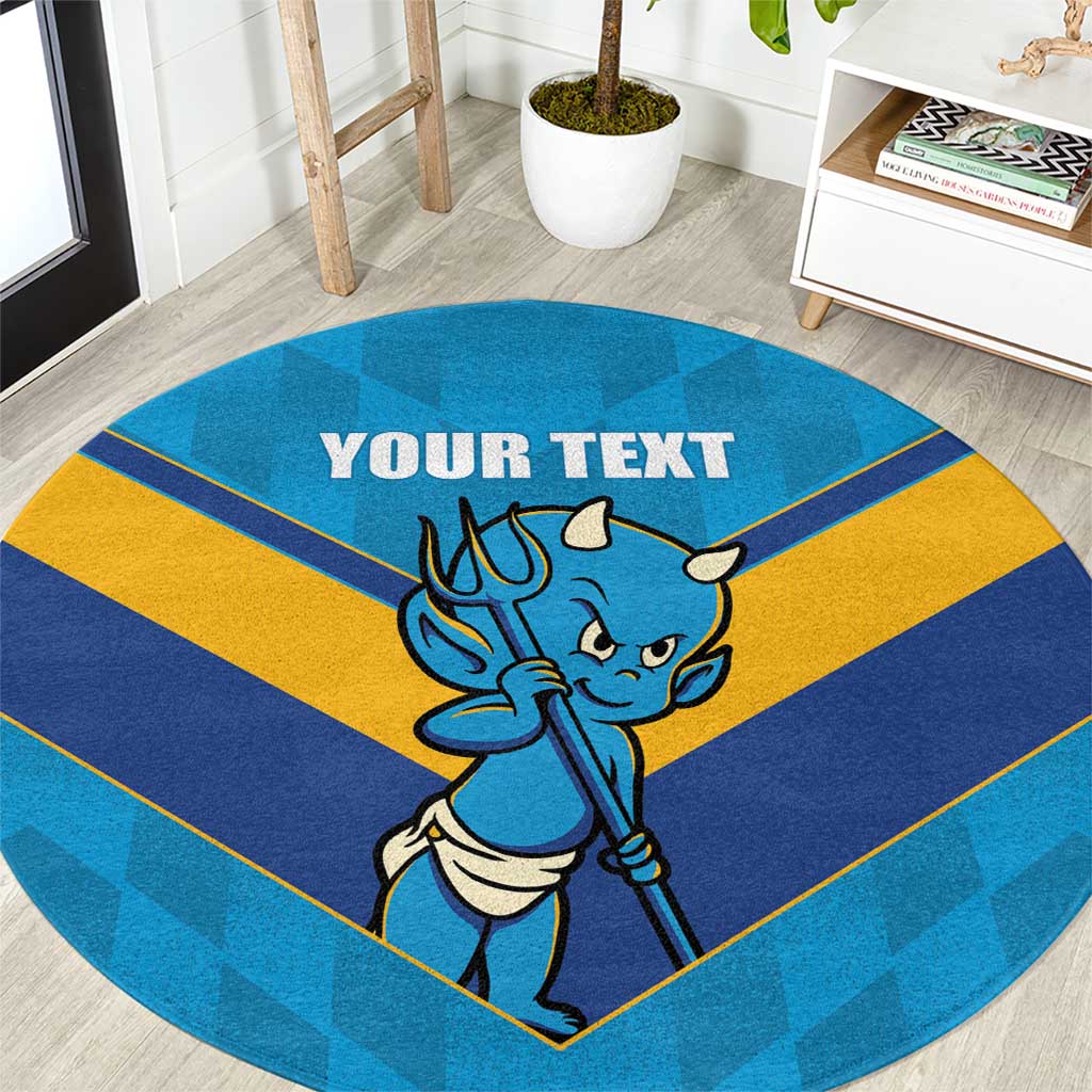 Norths Rugby Custom Round Carpet Go Devils Mascot Sporty Style - Aussie Hoodie