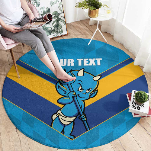 Norths Rugby Custom Round Carpet Go Devils Mascot Sporty Style - Aussie Hoodie