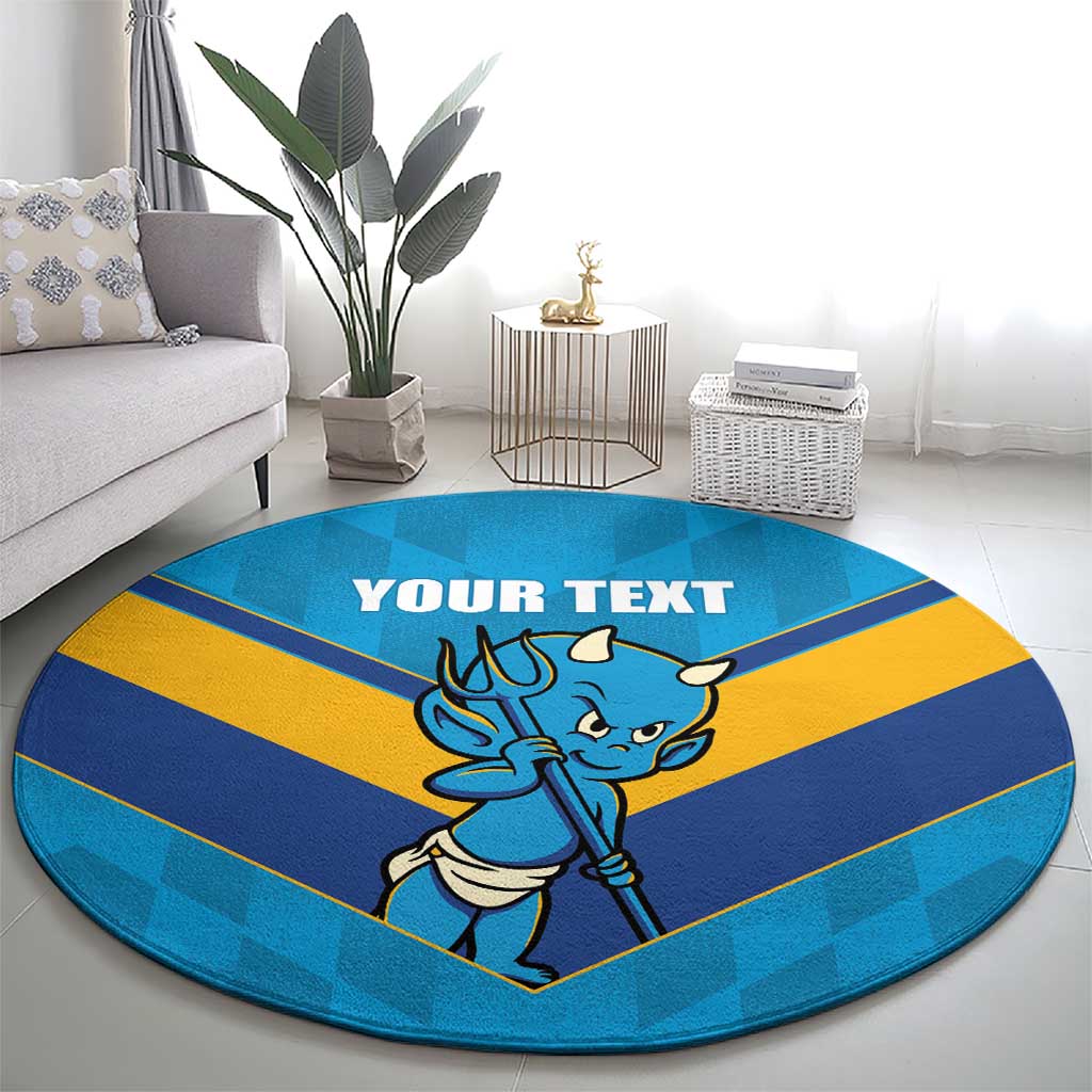 Norths Rugby Custom Round Carpet Go Devils Mascot Sporty Style - Aussie Hoodie