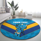 Norths Rugby Custom Round Carpet Go Devils Mascot Sporty Style - Aussie Hoodie