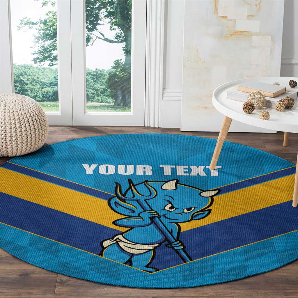 Norths Rugby Custom Round Carpet Go Devils Mascot Sporty Style - Aussie Hoodie