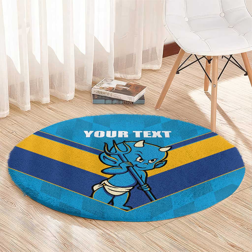 Norths Rugby Custom Round Carpet Go Devils Mascot Sporty Style - Aussie Hoodie