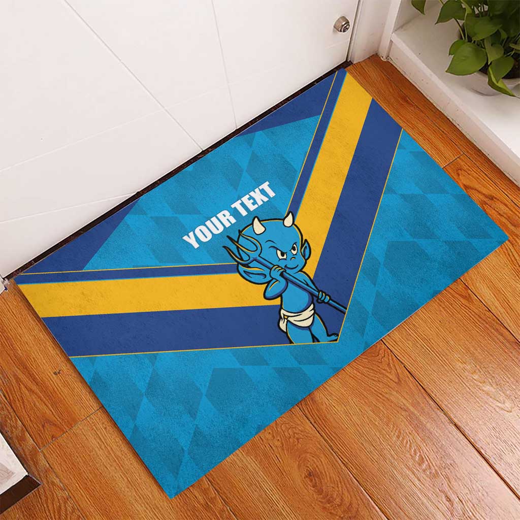Norths Rugby Custom Rubber Doormat Go Devils Mascot Sporty Style - Aussie Hoodie