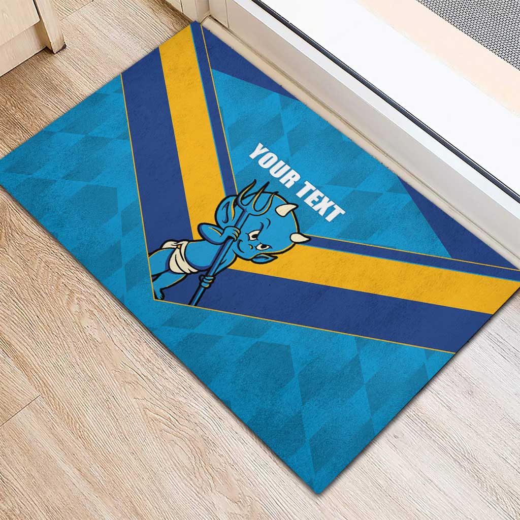 Norths Rugby Custom Rubber Doormat Go Devils Mascot Sporty Style - Aussie Hoodie
