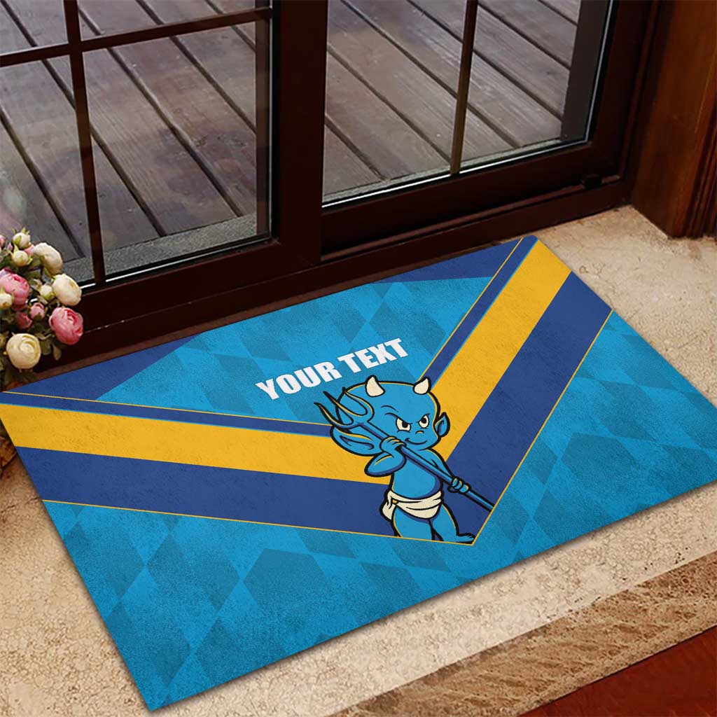 Norths Rugby Custom Rubber Doormat Go Devils Mascot Sporty Style - Aussie Hoodie