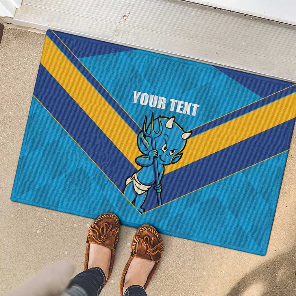 Norths Rugby Custom Rubber Doormat Go Devils Mascot Sporty Style - Aussie Hoodie