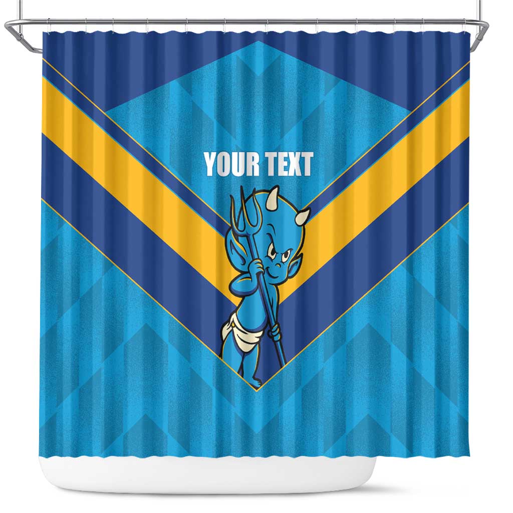 Norths Rugby Custom Shower Curtain Go Devils Mascot Sporty Style - Aussie Hoodie