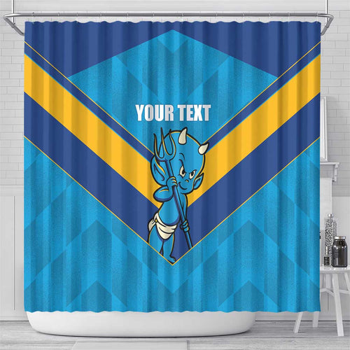 Norths Rugby Custom Shower Curtain Go Devils Mascot Sporty Style - Aussie Hoodie